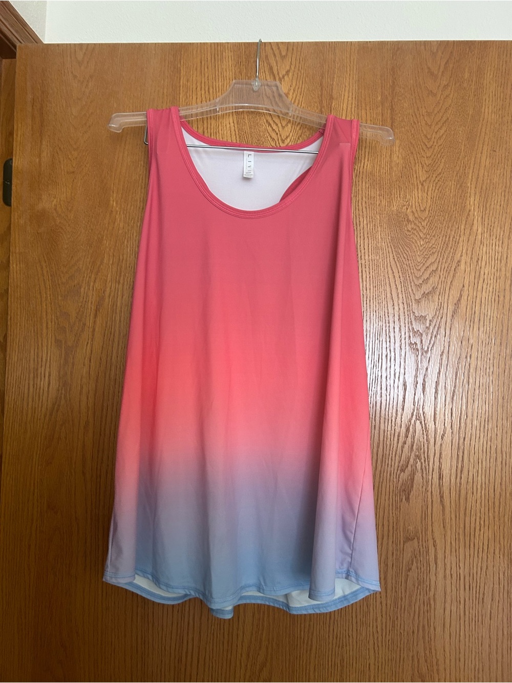 Livi Active Pink to Blue Ombre Sleeveless Tank